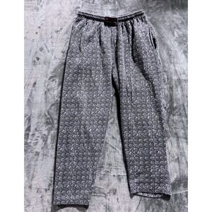 Sanmarino Mens Gray Pattern Lounge Jogger Pants Medium Elastic Waist